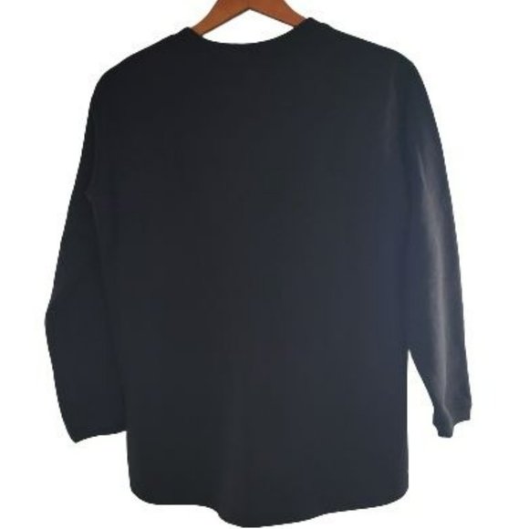 MCCC Sportswear Women's Black French Terry Holiday Graphic Sweatshirt Medium - Picture 5 of 11